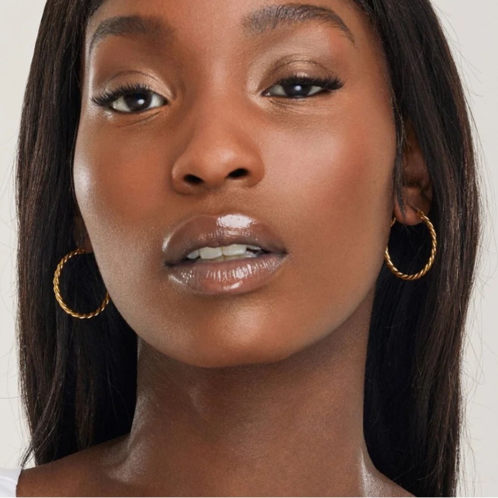 Braided Flat Hoops ✨NWOT✨